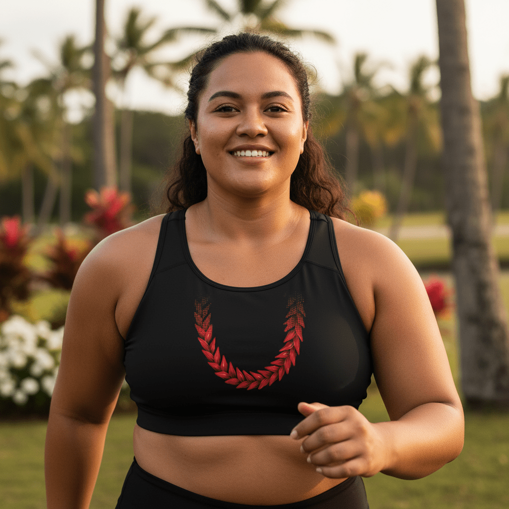 Seamless Sports Bra - Ula Fala - AU/NZ/USA - The Koko Samoa