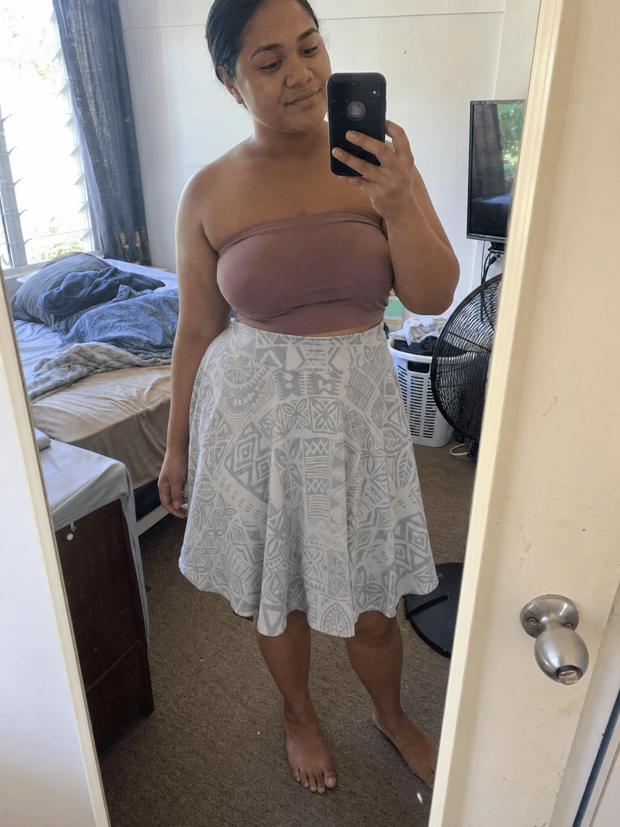 Skater Skirt - White Sunday - The Koko Samoa