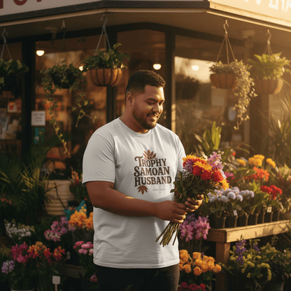 Soft Men's Tee - Trophy Samoan Husband - USA - The Koko Samoa