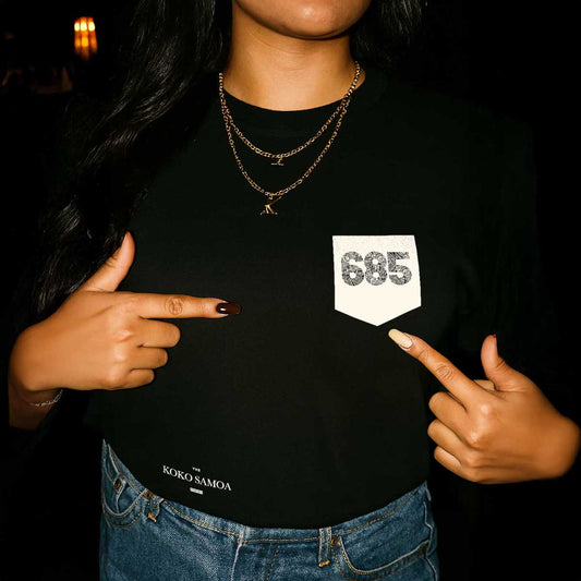 Soft Unisex Tee - '685 Pocket' Print - AU/NZ - The Koko Samoa