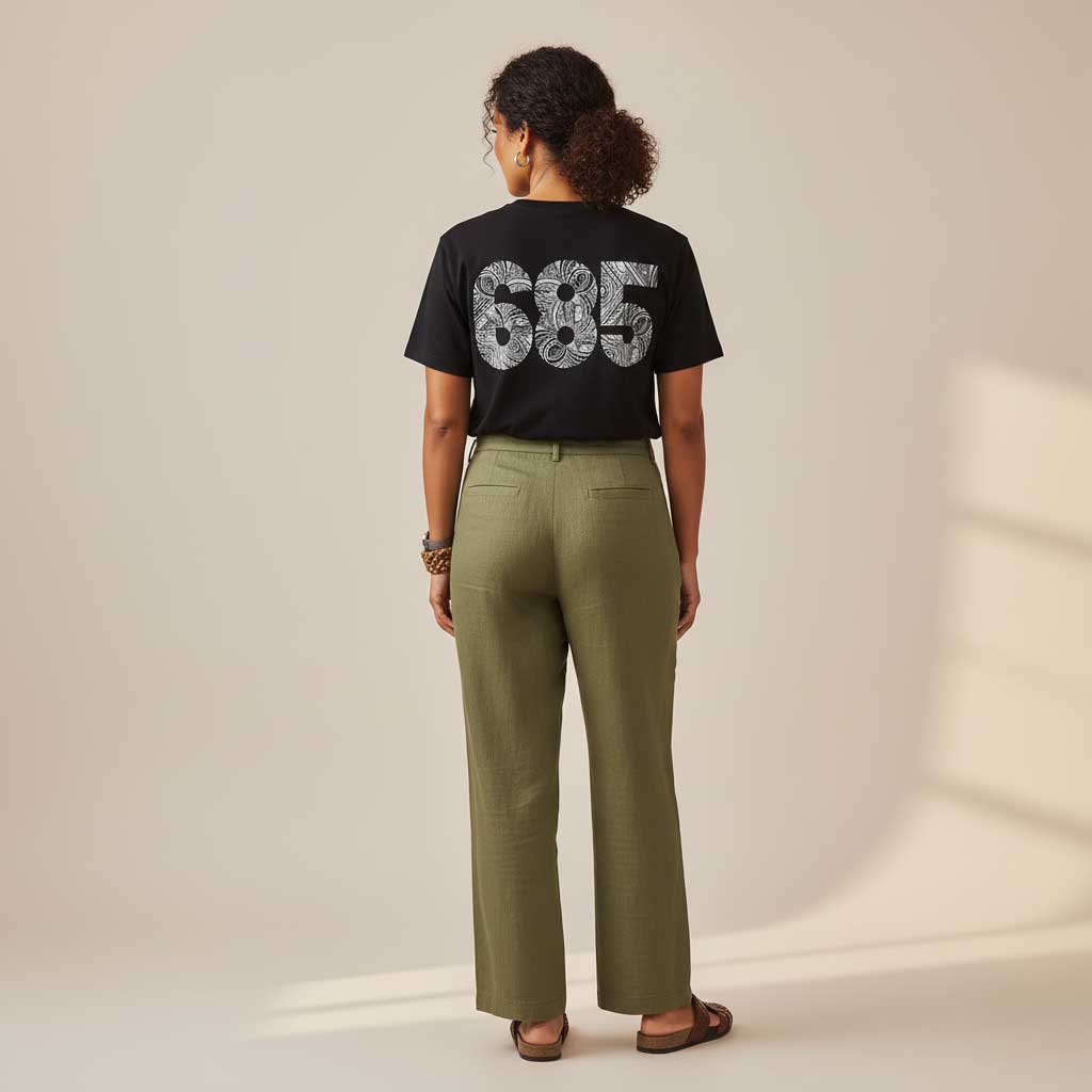 soft unisex tee with the 685 print, The Koko Samoa