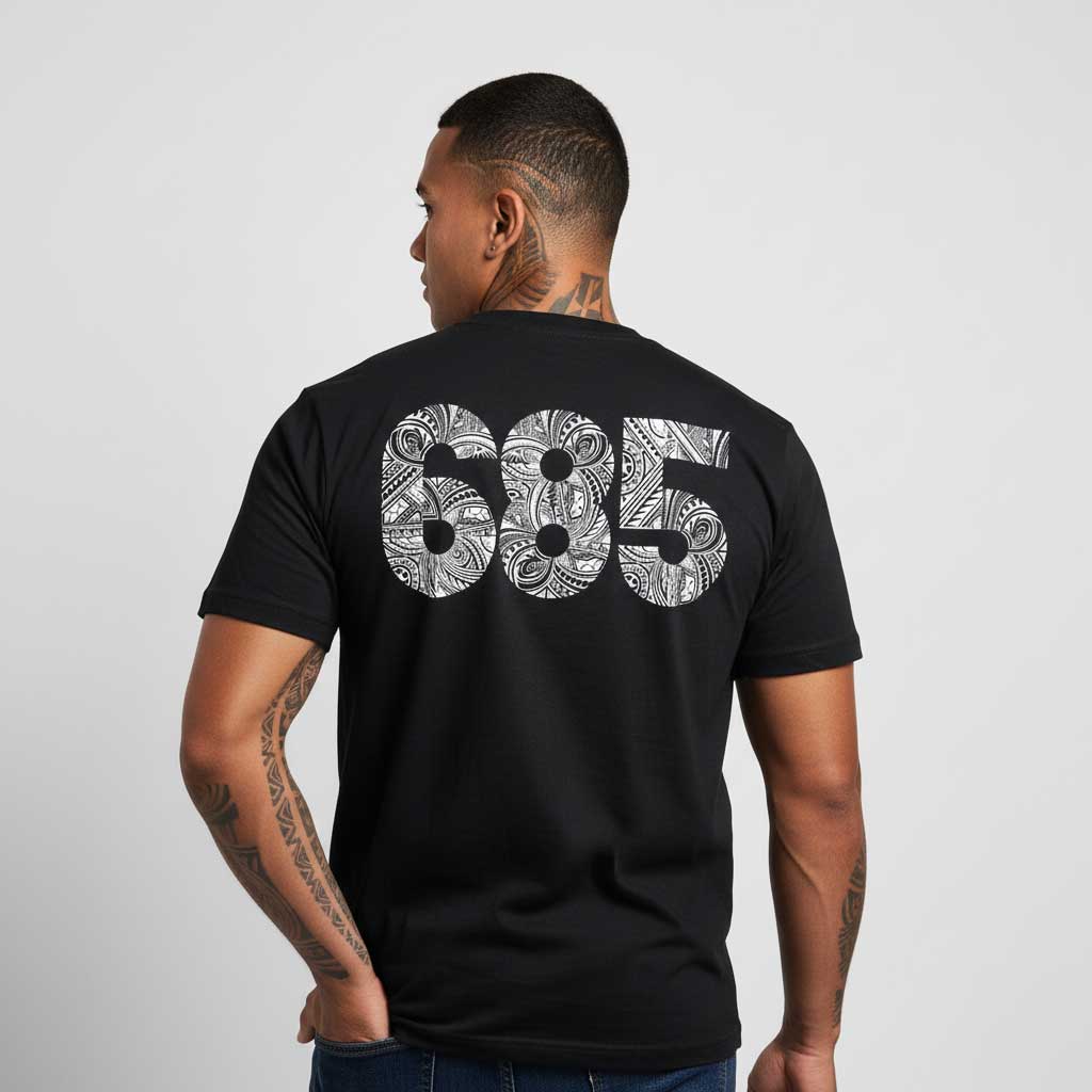 soft unisex tee with the 685 print, The Koko Samoa