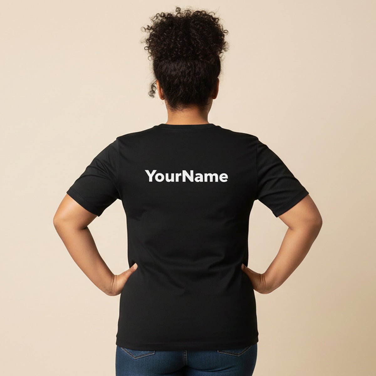 Soft unisex tee from The Print Bar with "Bigger Than Problems" design, personalized, in soft fabric, suitable for AU/NZ.