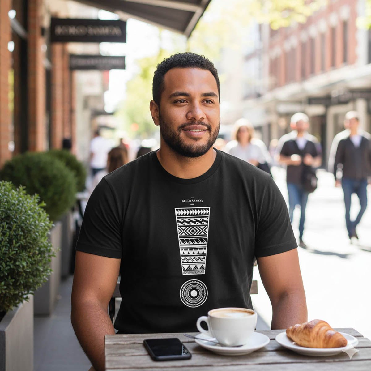 Soft unisex T-shirt from The Print Bar featuring the Exclaim design in AU/NZ, shown with a relaxed fit and casual style.
