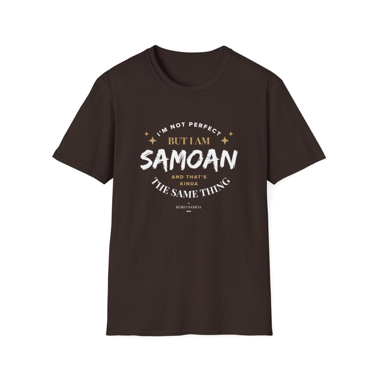 Soft Unisex Tee - Not Perfect But Samoan - Personalised - AU/NZ - The Koko Samoa