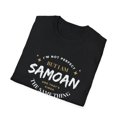 Soft Unisex Tee - Not Perfect But Samoan - Personalised - AU/NZ - The Koko Samoa