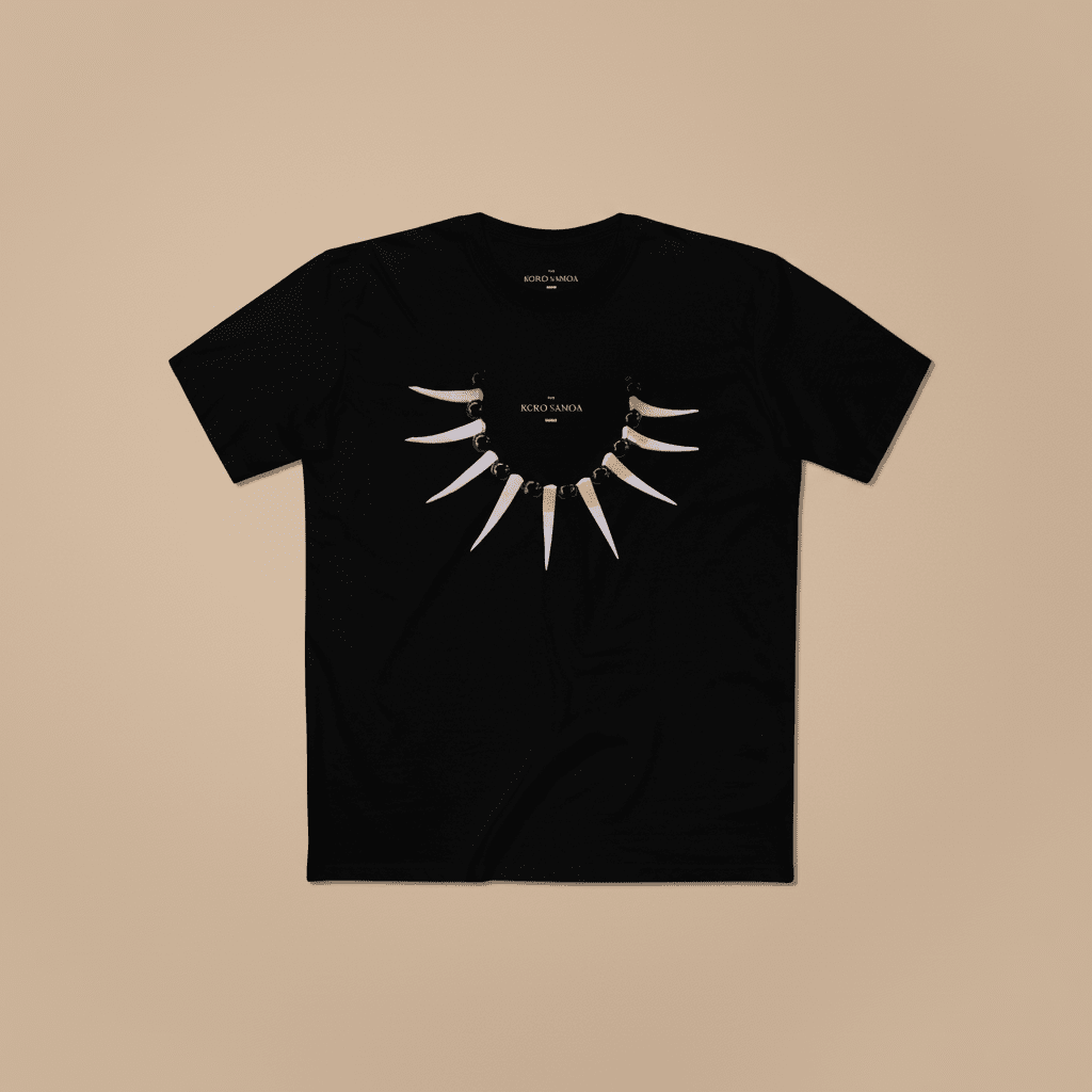 Soft unisex Ula Nifo tee by The Print Bar featuring traditional Samoan design on a comfortable fabric.