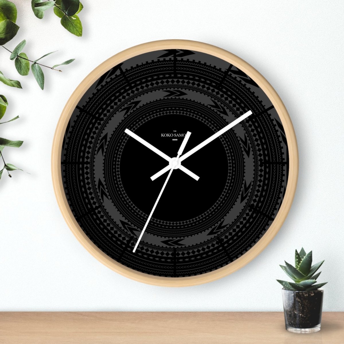 Wall Clock - Black Pea - AU/NZ/USA - The Koko Samoa