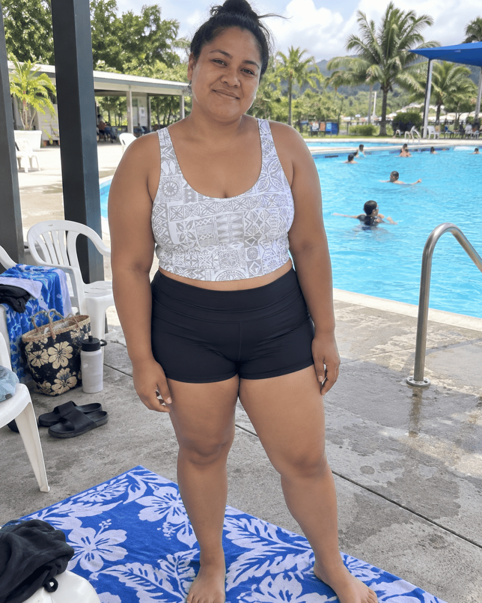 Sports Bra - White Sunday - The Koko Samoa