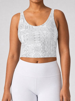 Sports Bra - White Sunday - The Koko Samoa