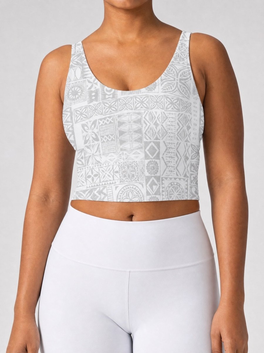 Sports Bra - White Sunday - The Koko Samoa