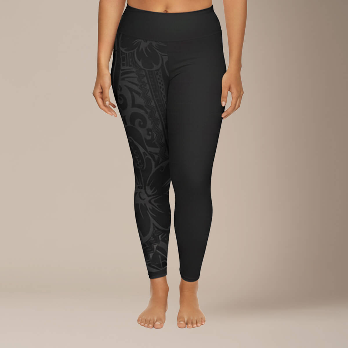 IslandCurvy - 2XL to 6XL Leggings - Bloom Dark - AU/NZ