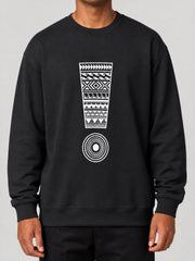 Unisex Heavy Sweatshirt - Exclaim on a light grey studio background