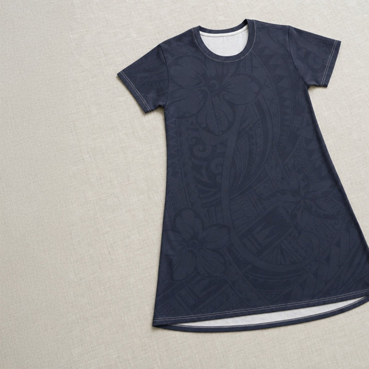 T-Shirt Dress - Blue Bloom - AU/NZ/USA - The Koko Samoa