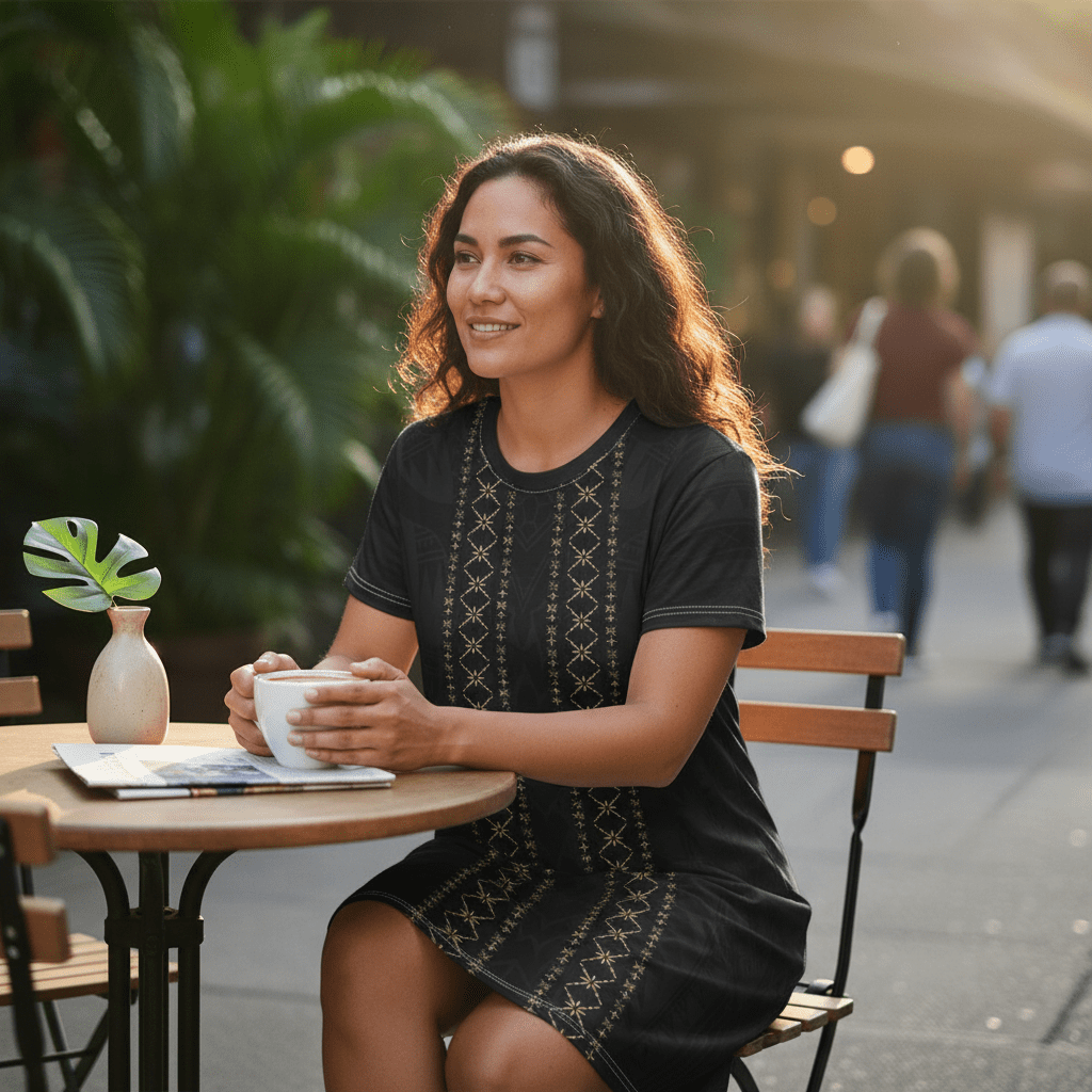 T-Shirt Dress - Malu - AU/NZ/USA - The Koko Samoa