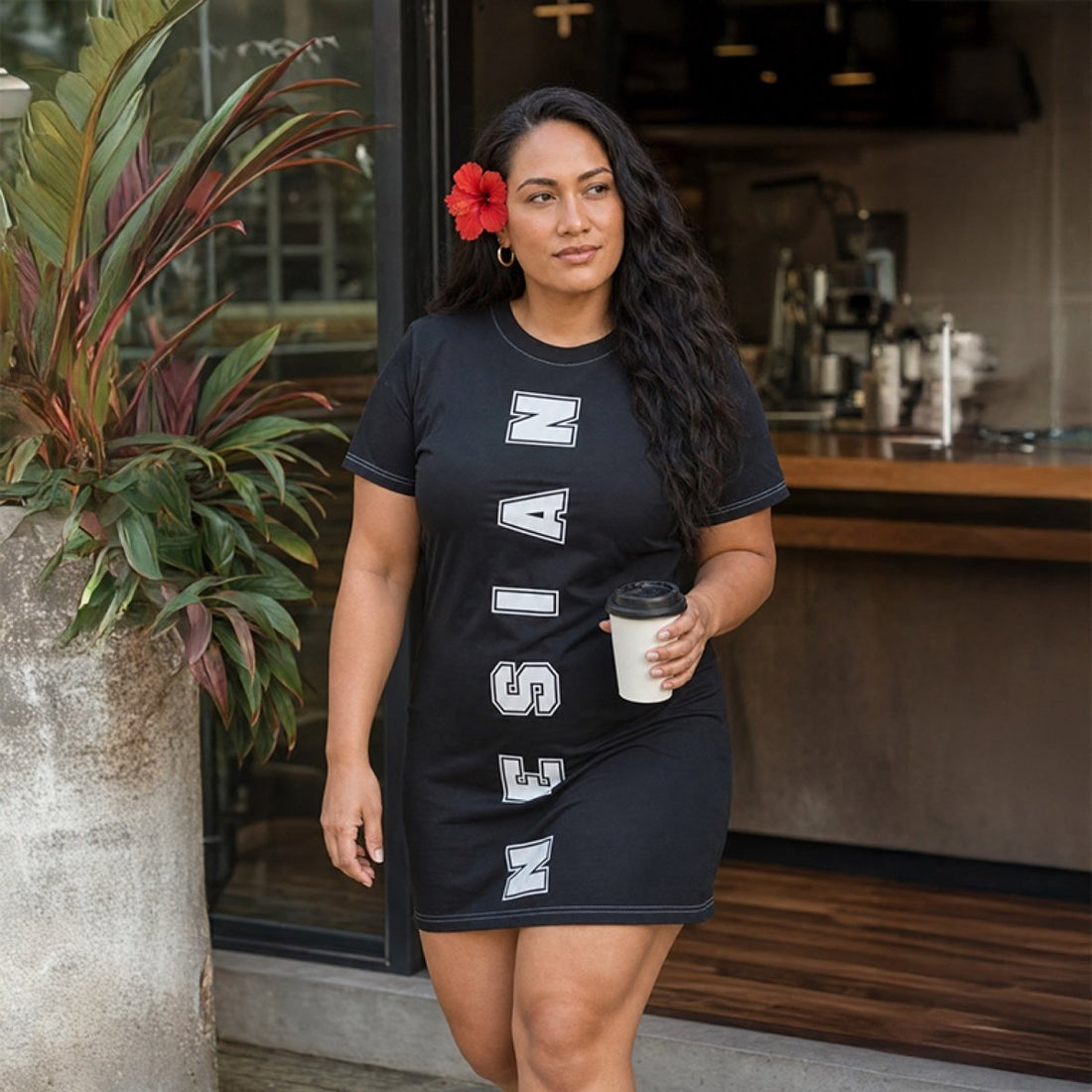T-Shirt Dress - Nesian Strength - AU/NZ/USA - The Koko Samoa