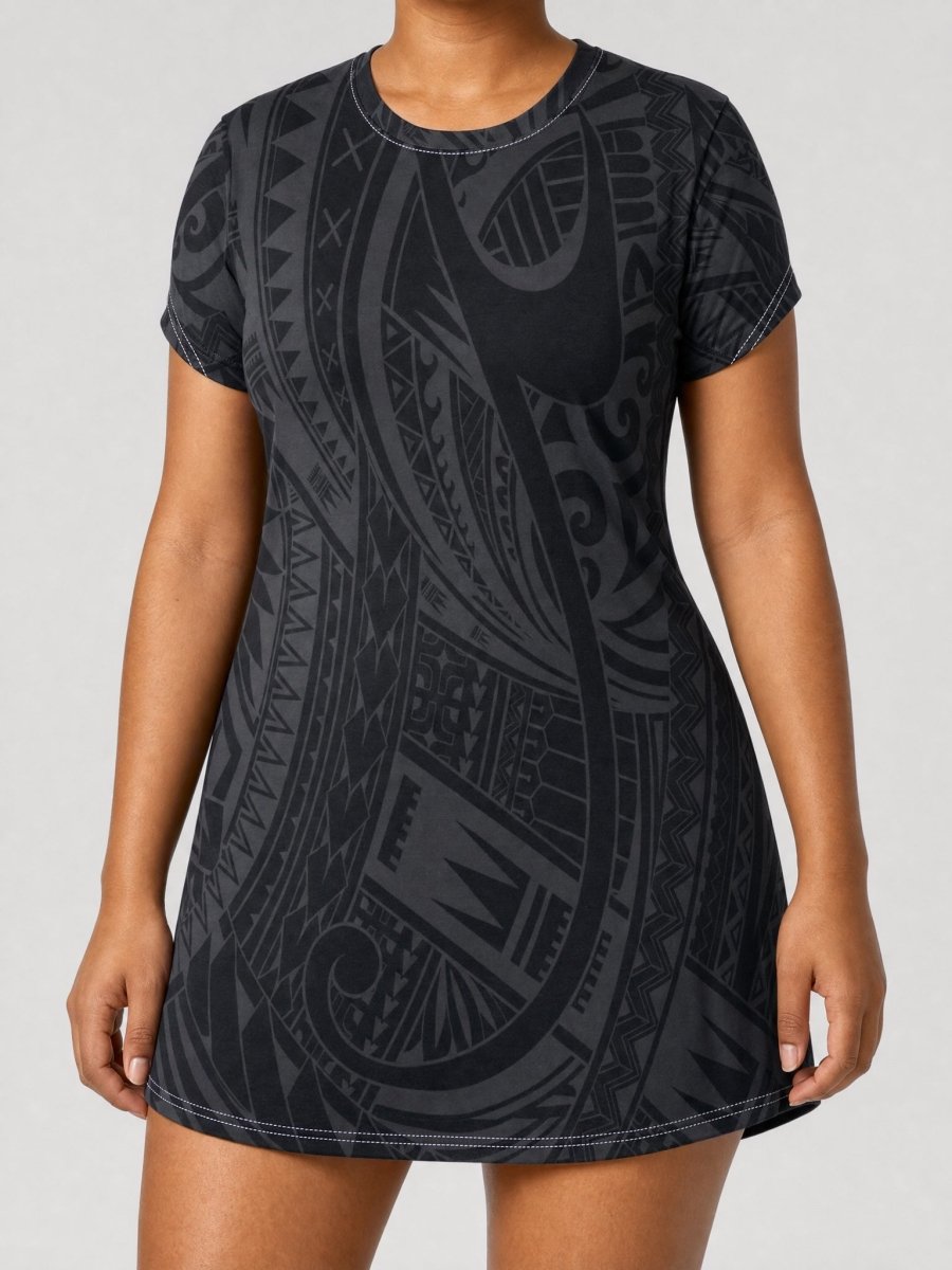 T-Shirt Dress - Warrior - AU/NZ/USA - The Koko Samoa