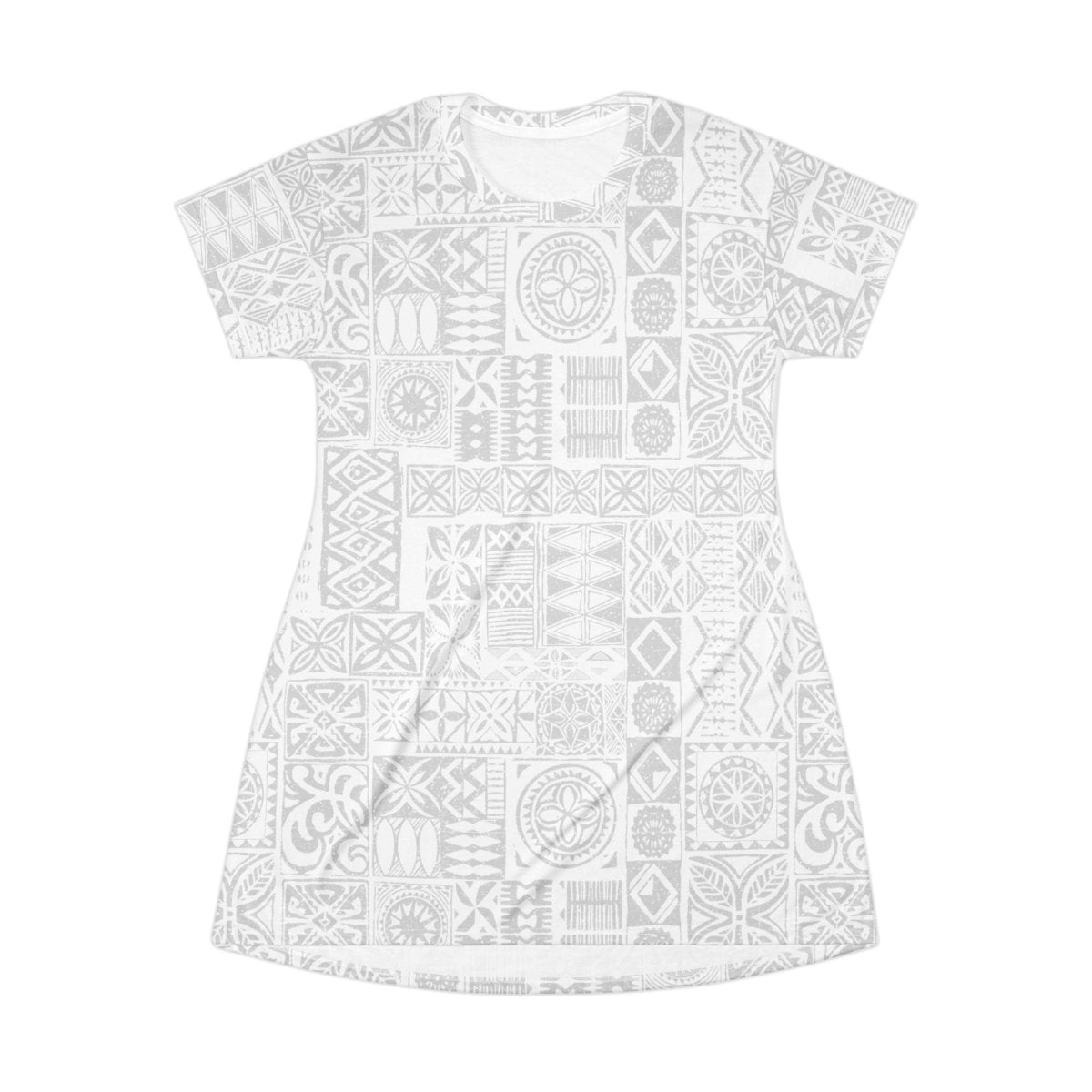 T-Shirt Dress - White Sunday - The Koko Samoa