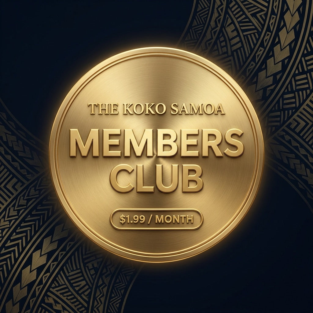 The Koko Samoa Members Club — $1.99 per month membership medallion