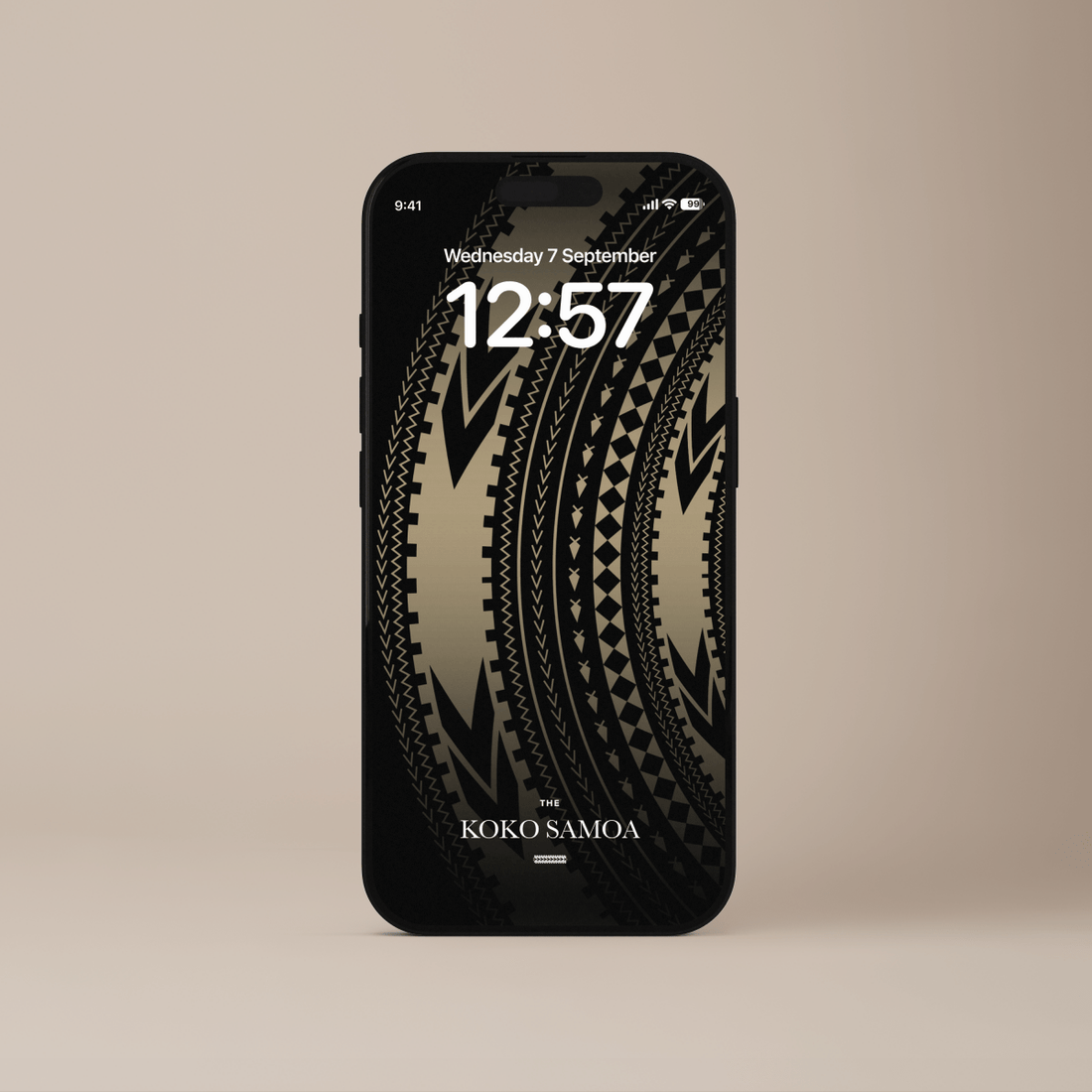 Set of 12 phone wallpapers from The Koko Samoa featuring vibrant, tropical designs for AU, NZ, and USA devices.