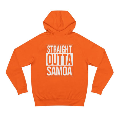 IslandSoft™ Premium Hoodie in asphalt heather, XS size, featuring Straight Outta design, from The Print Bar, suitable for AU/NZ.