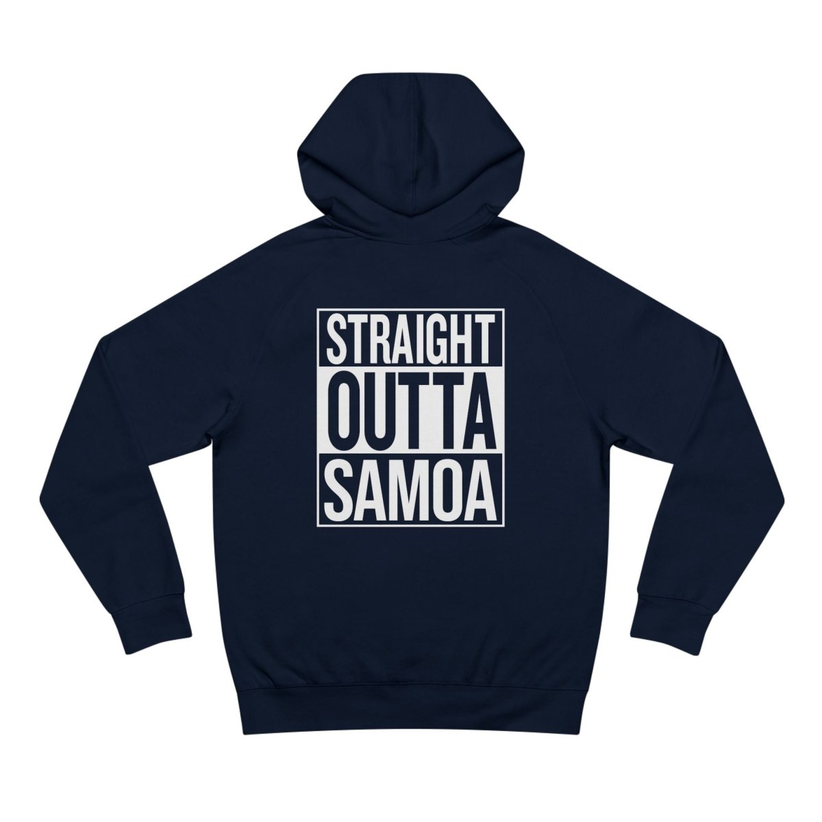 IslandSoft™ Premium Hoodie in asphalt heather, XS, featuring straight outta design, from The Print Bar, suitable for AU/NZ sizes.