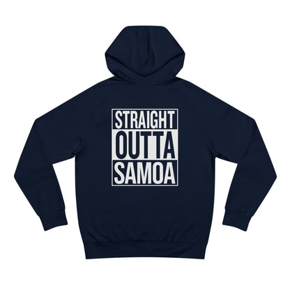 IslandSoft™ Premium Hoodie in asphalt heather, XS, featuring straight outta design, from The Print Bar, suitable for AU/NZ sizes.