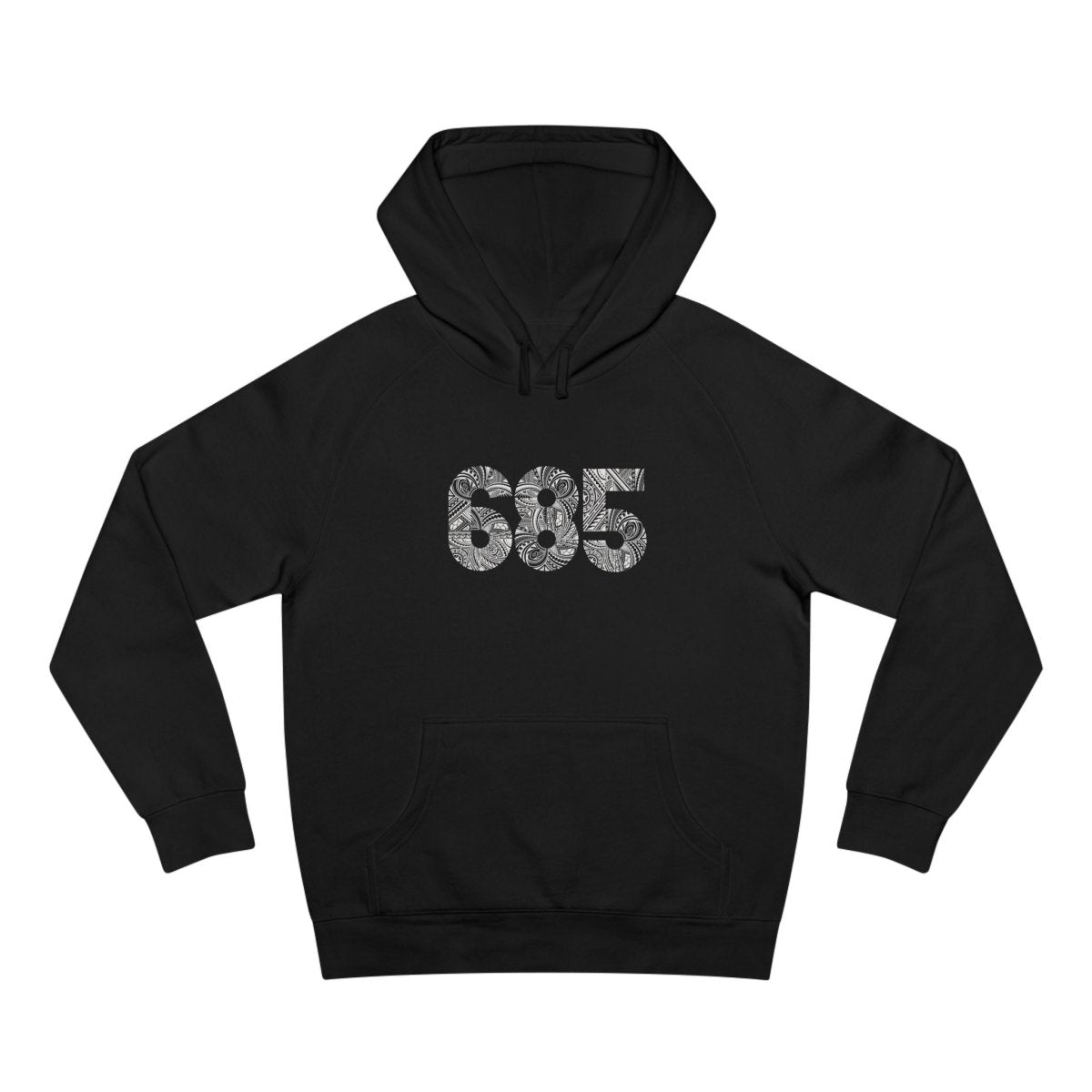 Black IslandSoft™ Hoodie by The Print Bar in XS size, featuring a comfortable, premium hoodie design with a front pocket.