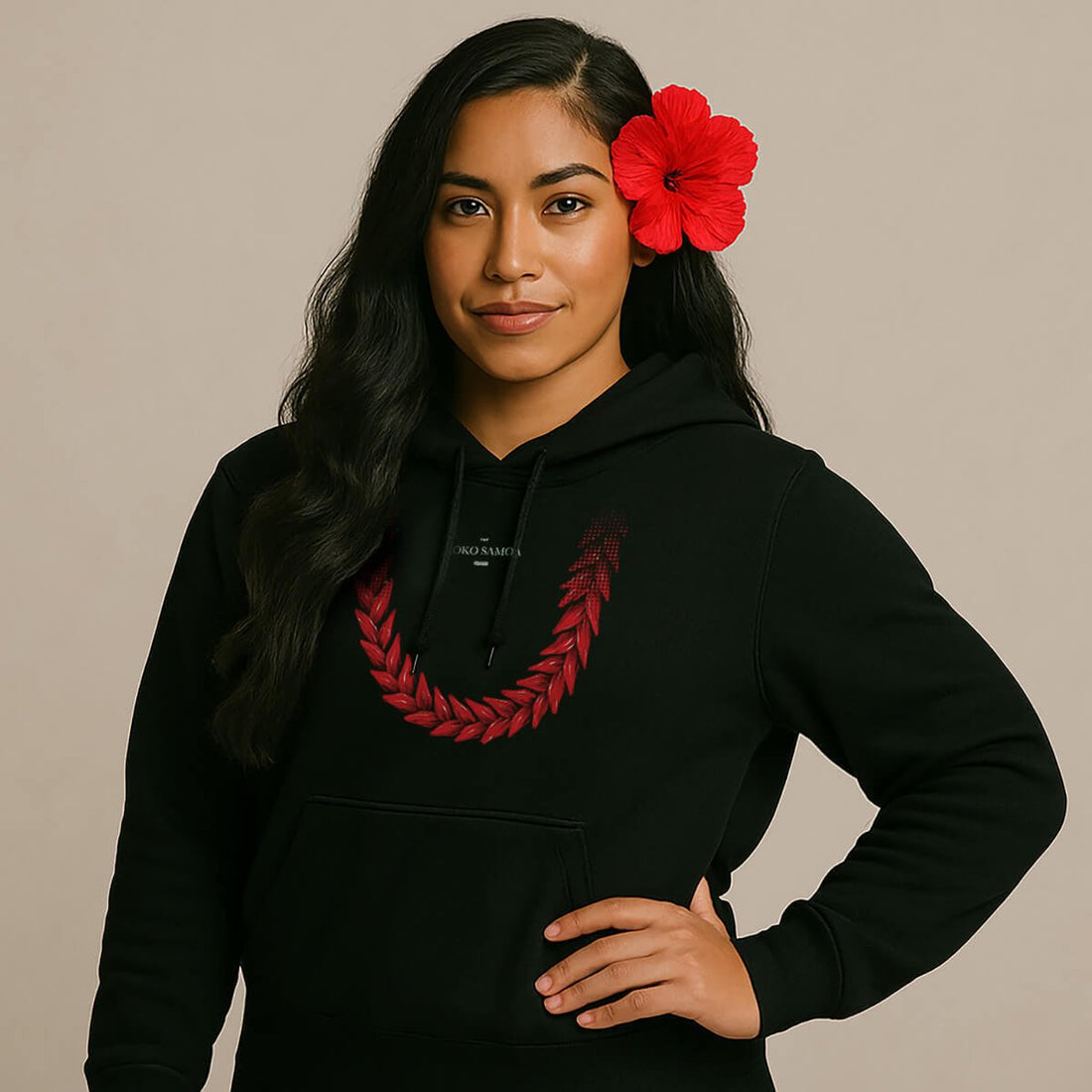 Black IslandSoft™ Hoodie by The Print Bar in XS, featuring a comfortable fit and premium fabric for casual wear.