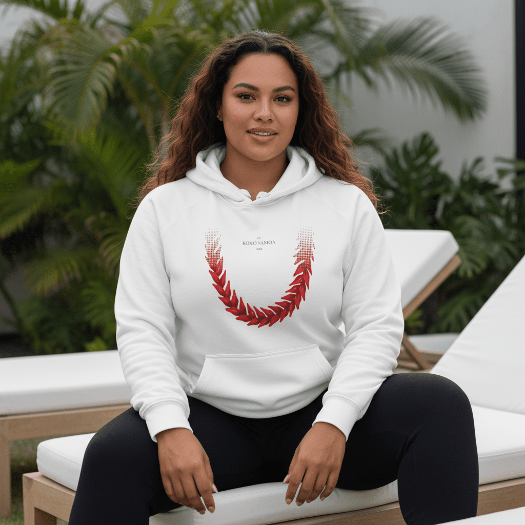 Black IslandSoft™ Hoodie by The Print Bar featuring a cozy fit, available in XS to 2XL, with Ula Fala design.