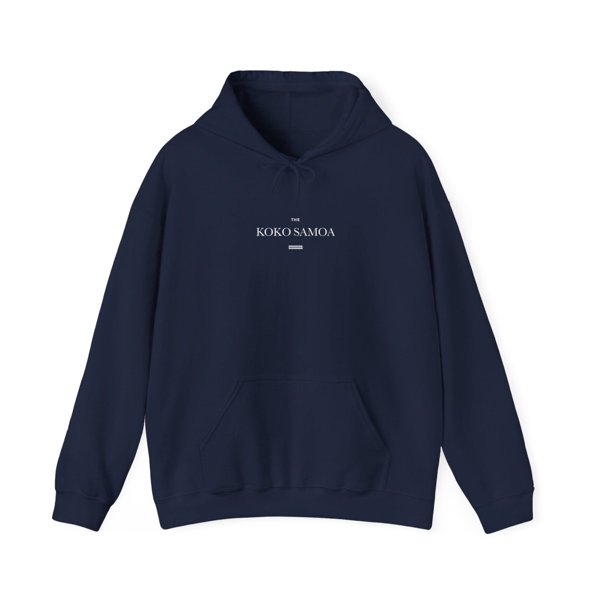 Dark heather IslandHeavy™ hoodie in plus 2XL-5XL size, featuring "Straight Outta AU/NZ" design.