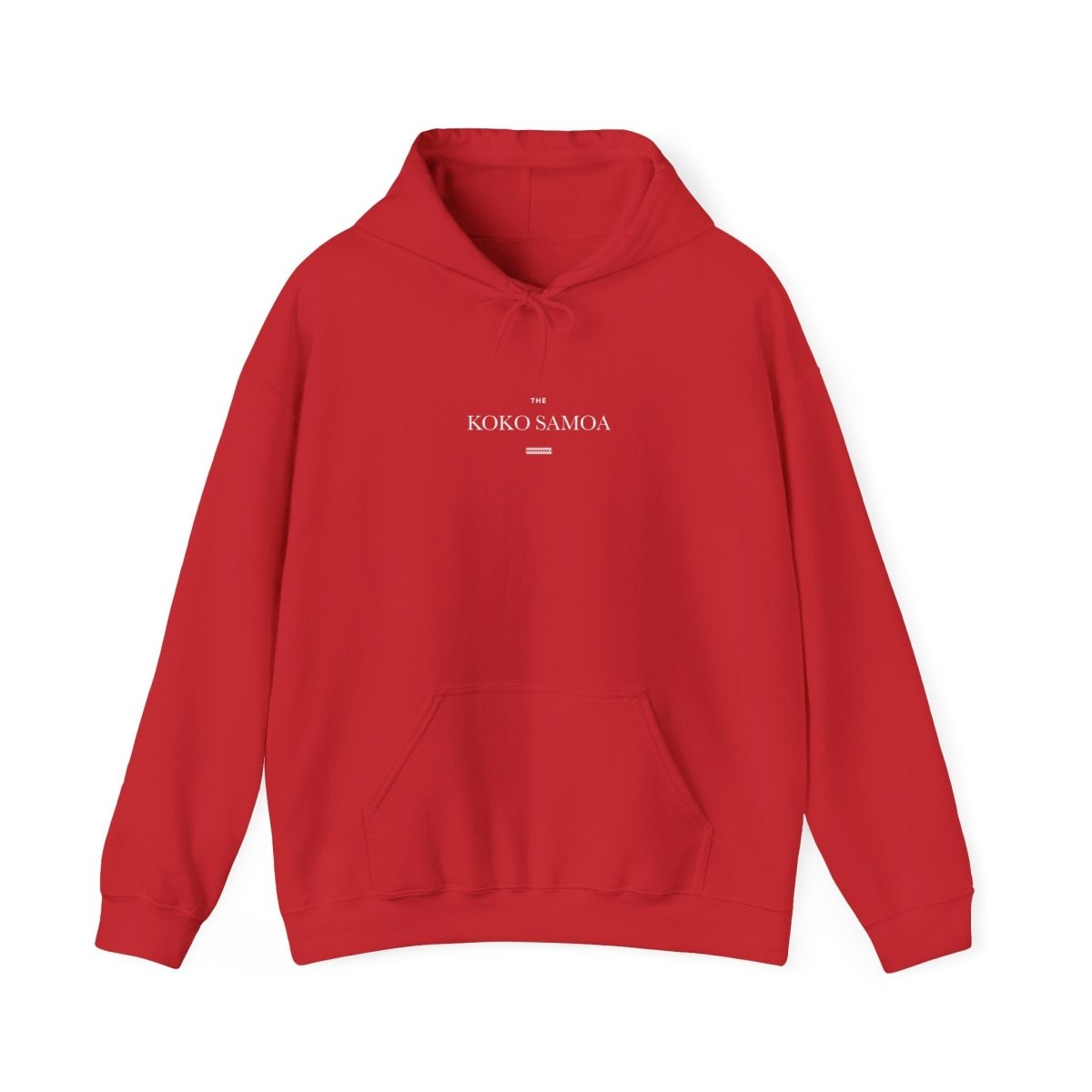 Dark heather IslandHeavy™ hoodie in plus 2XL-5XL size, featuring "Straight Outta AU/NZ" design on the front.