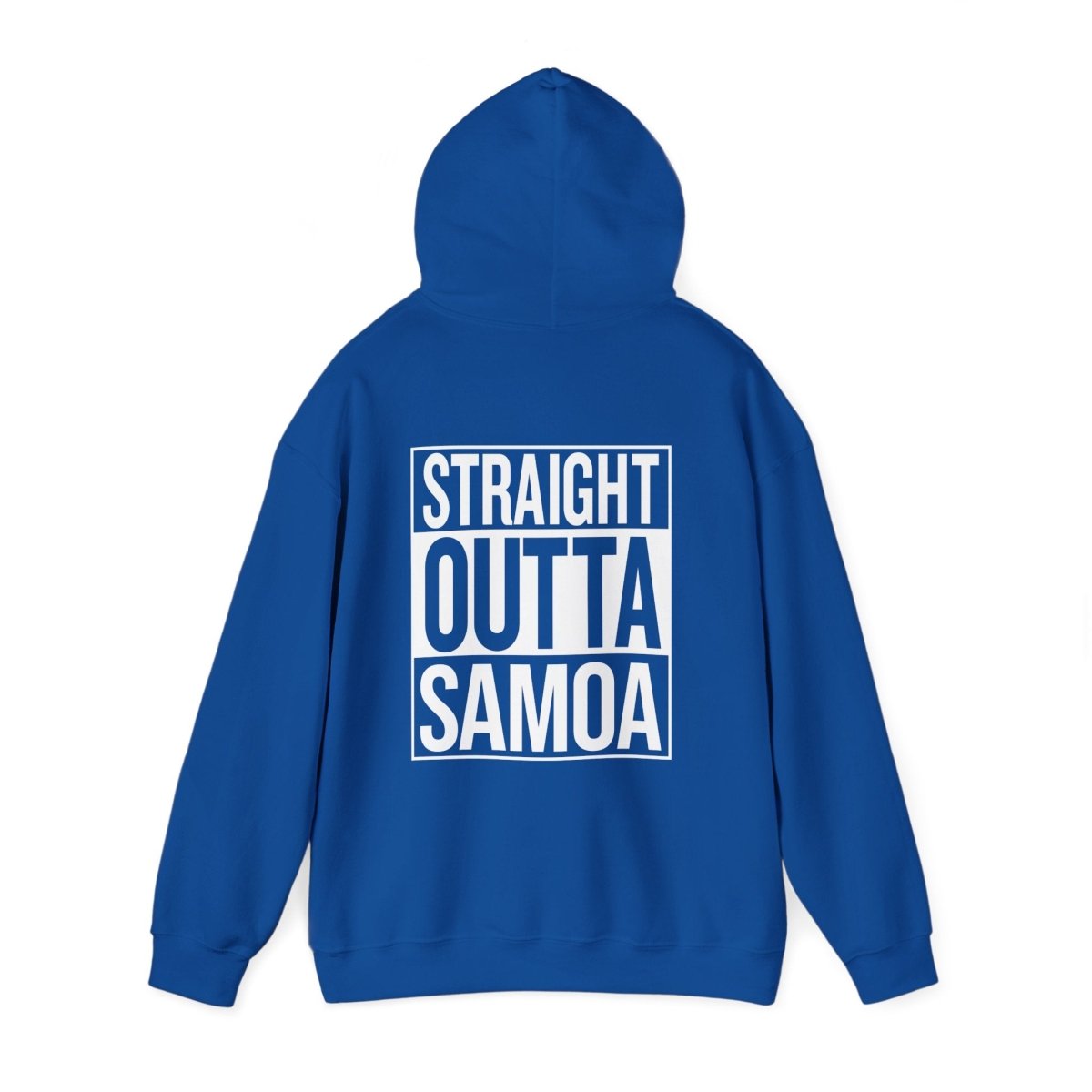 Dark heather IslandHeavy™ hoodie from The Print Bar in plus sizes 2XL to 5XL, featuring a Straight Outta AU/NZ design.