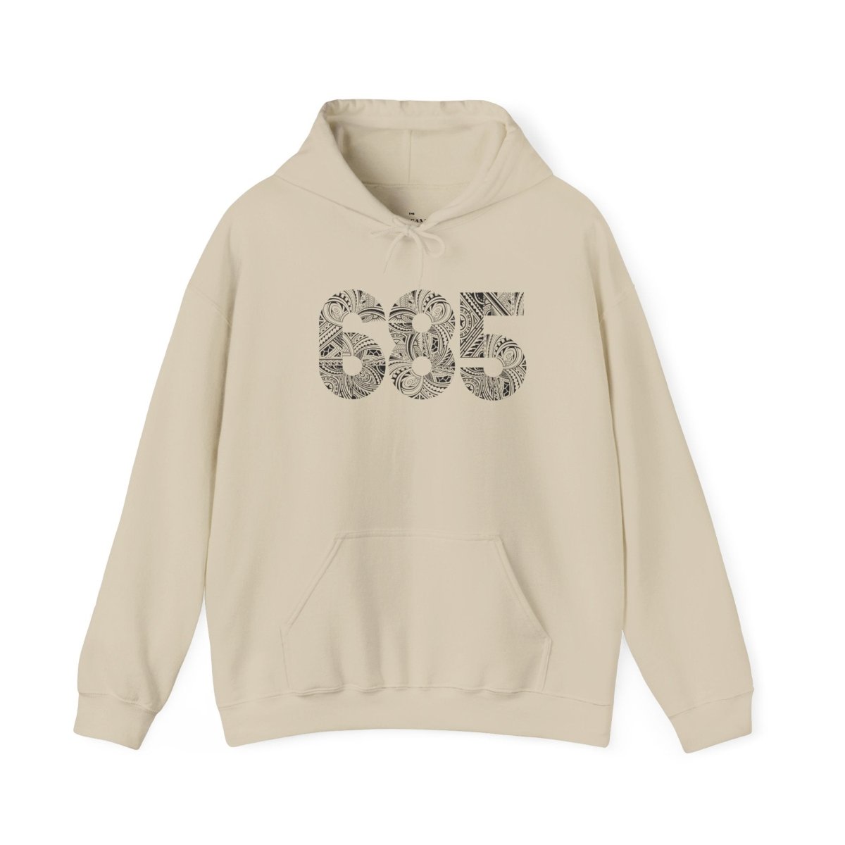 White IslandHeavy™ hoodie, plus sizes 2XL-5XL, showing front view with hoodie and relaxed fit.