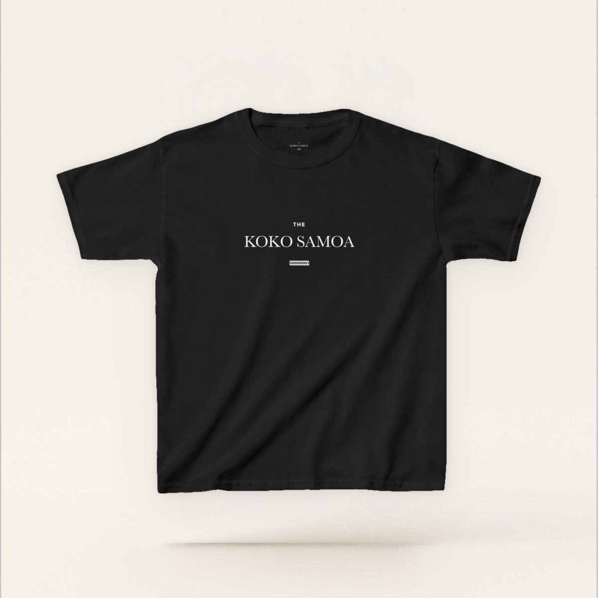 Black kids unisex tee from The Print Bar's The Brand Classic collection, casual kids' T-shirt for boys and girls.