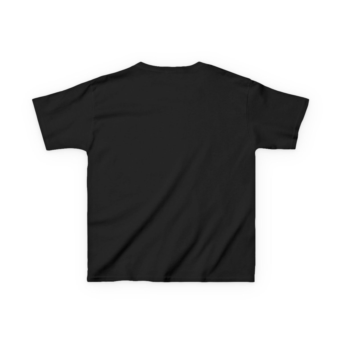 Kids unisex black tee from The Brand Classic by The Print Bar, casual cotton kids' T-shirt for boys and girls.