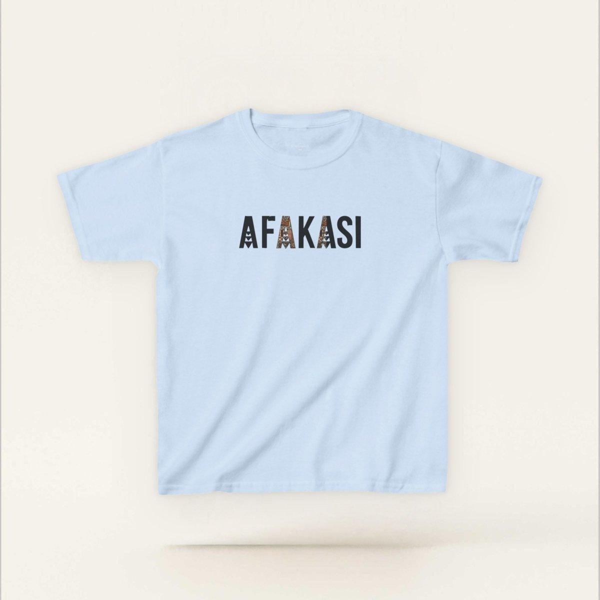 Kids unisex navy tee by The Print Bar featuring Afakasi design, made for kids in AU/NZ, casual and comfortable wear.