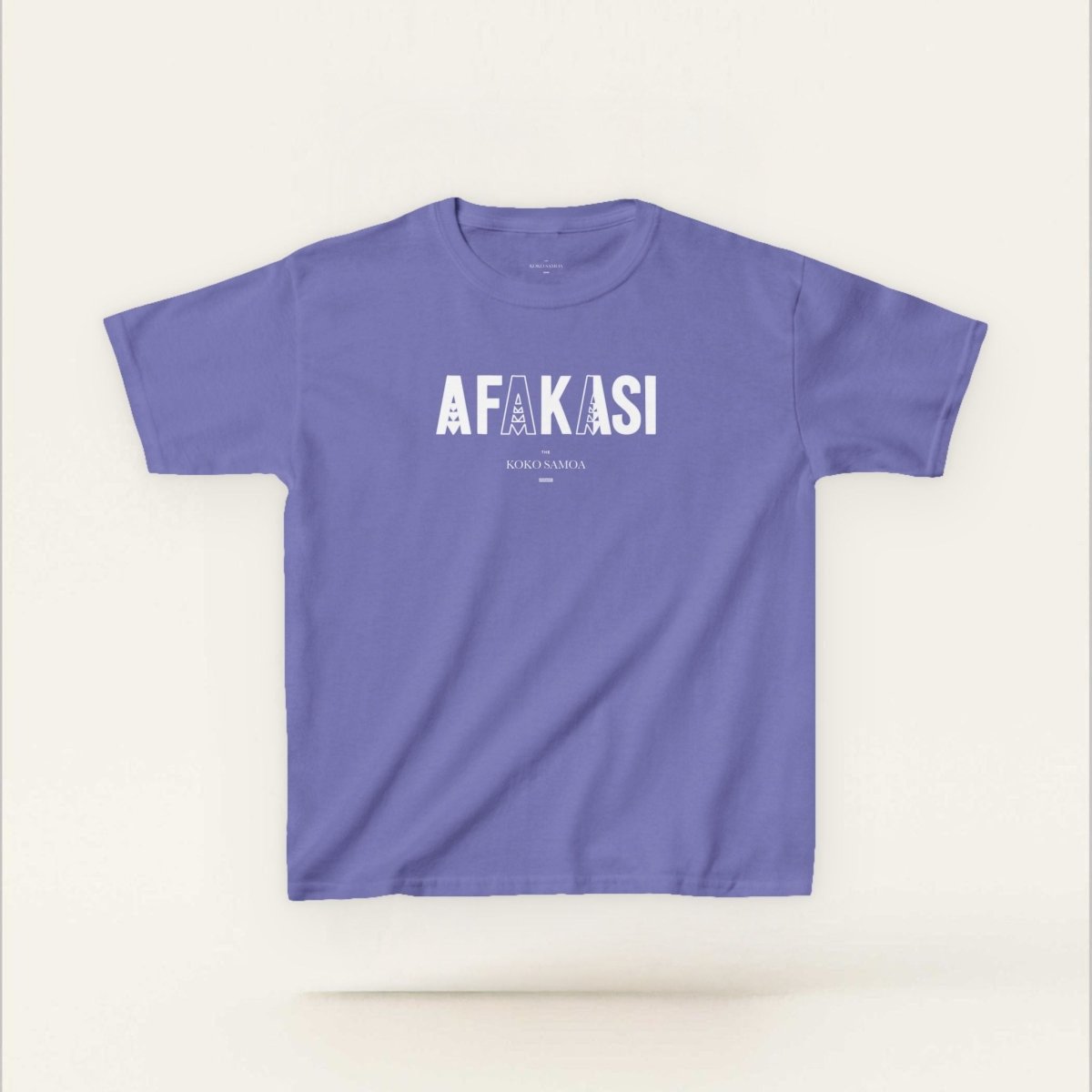 Navy kids unisex tee by The Print Bar featuring Afakasi design, suitable for children in AU/NZ, casual style.