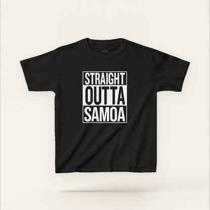 Kids Unisex Cotton Tee - Straight Outta Samoa - AU/NZ - The Koko Samoa
