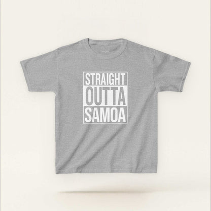 Kids Unisex Cotton Tee - Straight Outta Samoa - AU/NZ - The Koko Samoa