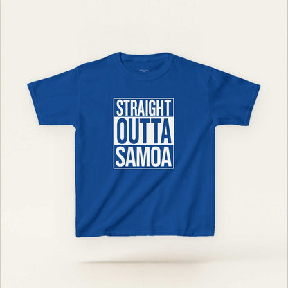 Kids Unisex Cotton Tee - Straight Outta Samoa - AU/NZ - The Koko Samoa
