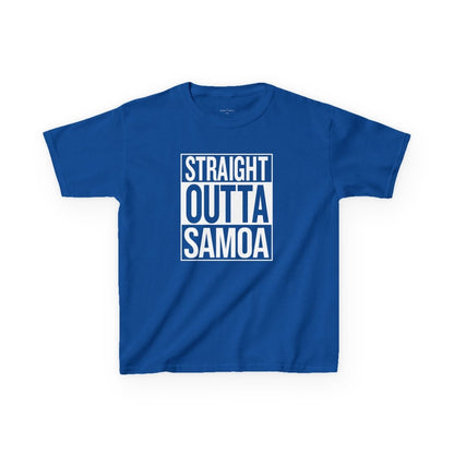Kids Unisex Cotton Tee - Straight Outta Samoa - AU/NZ - The Koko Samoa