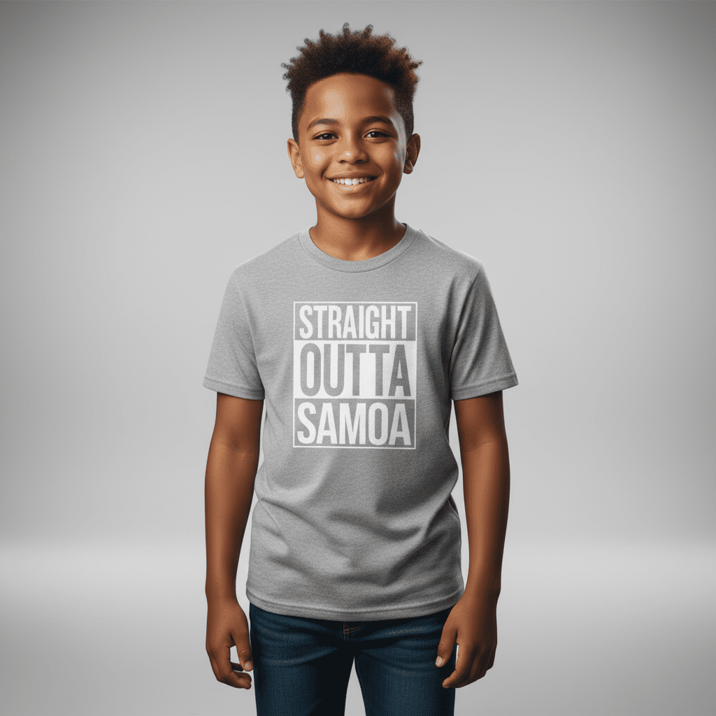 Kids Unisex Tee - Straight Outta Samoa - AU/NZ - The Koko Samoa