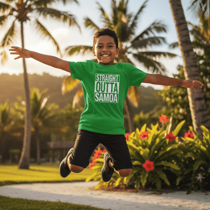 Kids Unisex Tee - Straight Outta Samoa - AU/NZ - The Koko Samoa