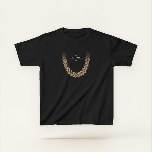 Kids Unisex Cotton Tee - Ula Fala Brown - AU/NZ - The Koko Samoa