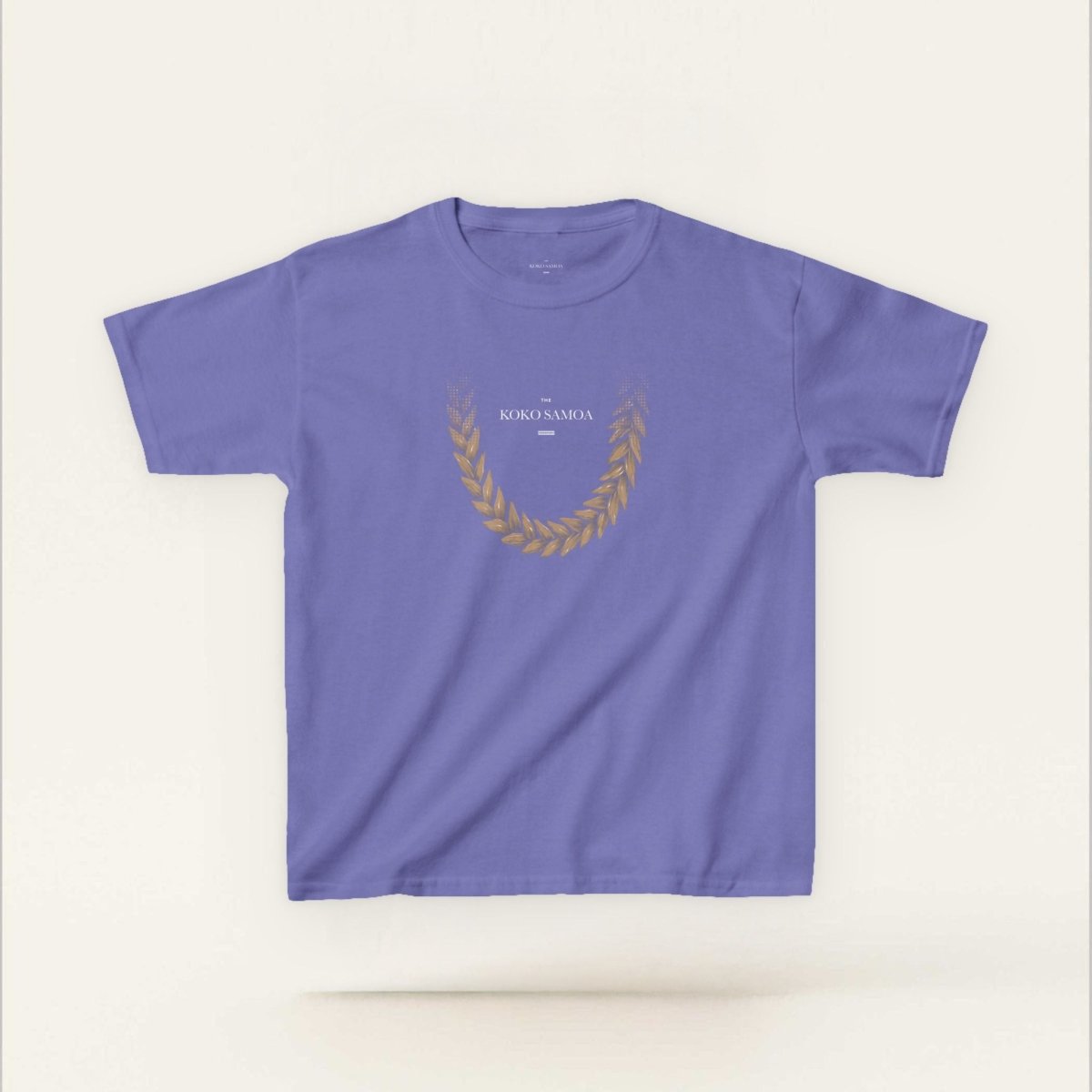 Kids Unisex Cotton Tee - Ula Fala Brown - AU/NZ - The Koko Samoa