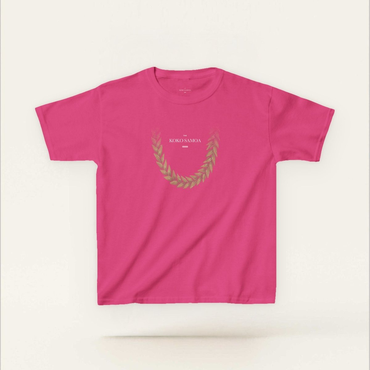 Kids unisex T-shirt by The Print Bar in Ula Fala brown, featuring a comfortable design for children.