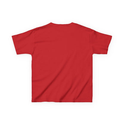 Kids unisex red tee from The Print Bar featuring "300 Cousins" design, perfect for children in AU/NZ.