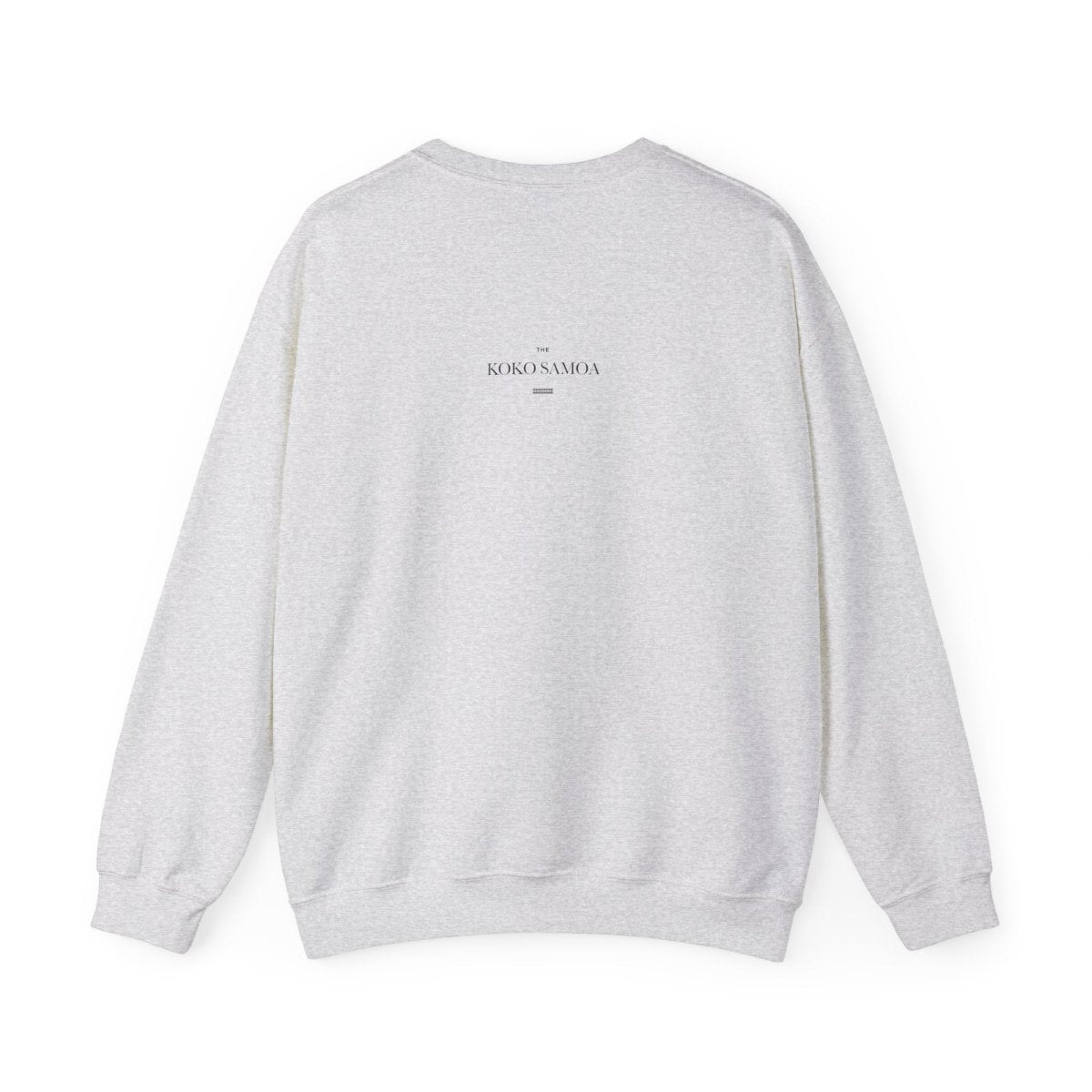 Unisex heavy sweatshirt in ash with "Alofa" design, casual fit, suitable for AU/NZ climates.