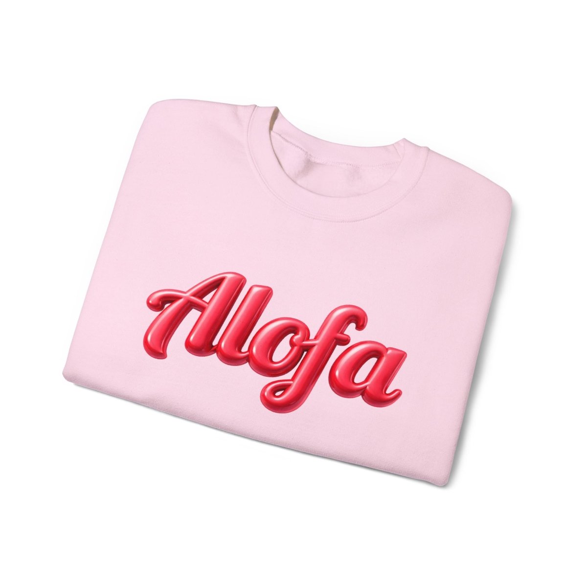 Unisex heavy gray sweatshirt featuring the Alofa design, suitable for casual wear in AU/NZ.
